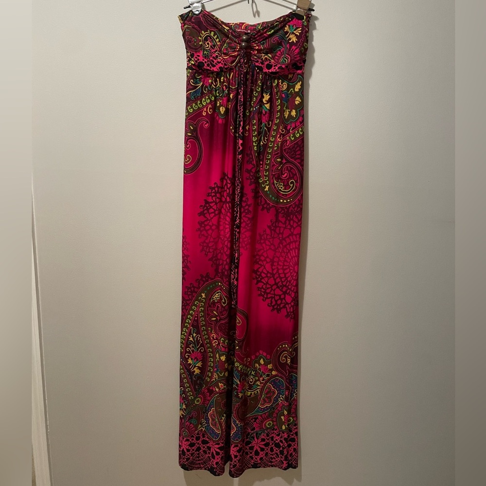 Strapless Maxi Floral Dress  Size M